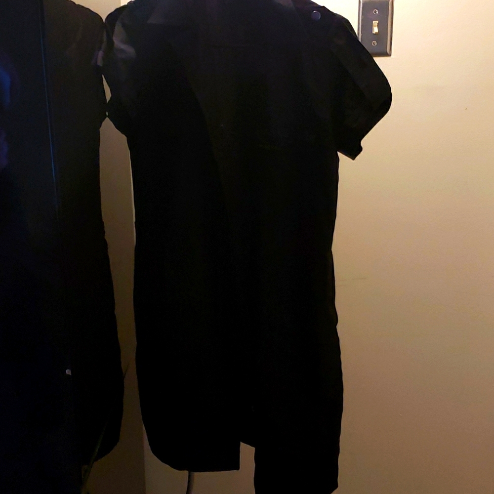 Black knee length dress